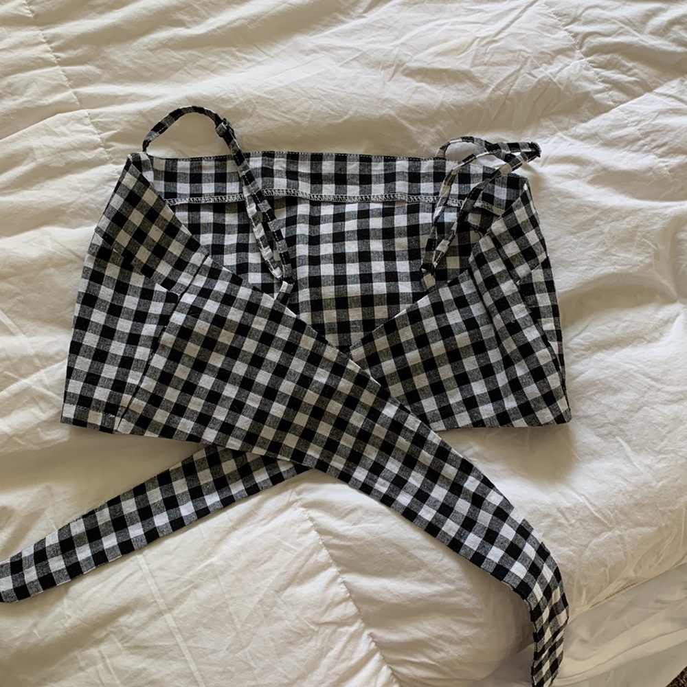 Checkered Skort and Crop Tank Set - Picture 6 of 8